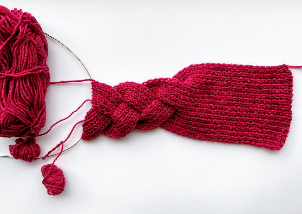 Beginner Braided Headband Knitting Pattern 